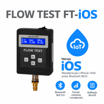 FLOW TEST FT-iOS – elektroniczny tester hydrantów Bluetooth do iPhone